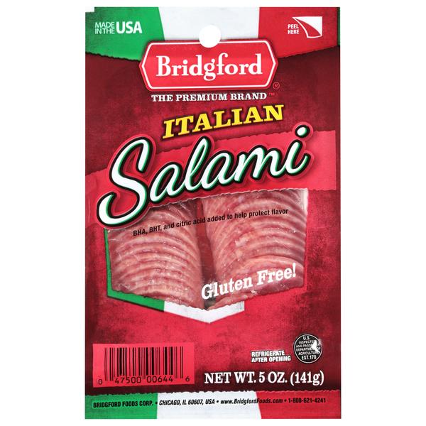 Bridgford Italian Salami Sliced