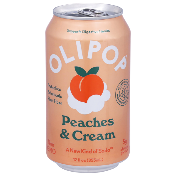 Olipop Peaches & Cream Soda