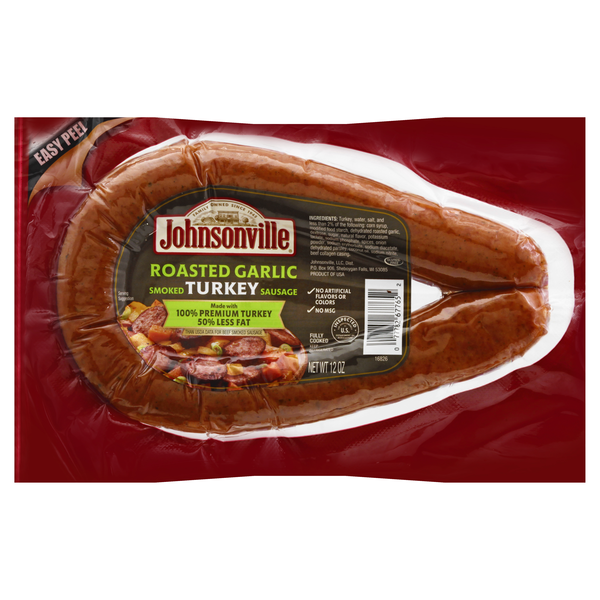 Johnsonville Roasted Garlic Smoked Turkey Sausage Rope