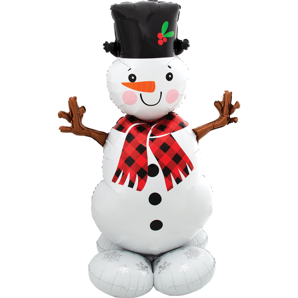 AirLoonz Christmas Snowman Decorative Air-Filled Balloon