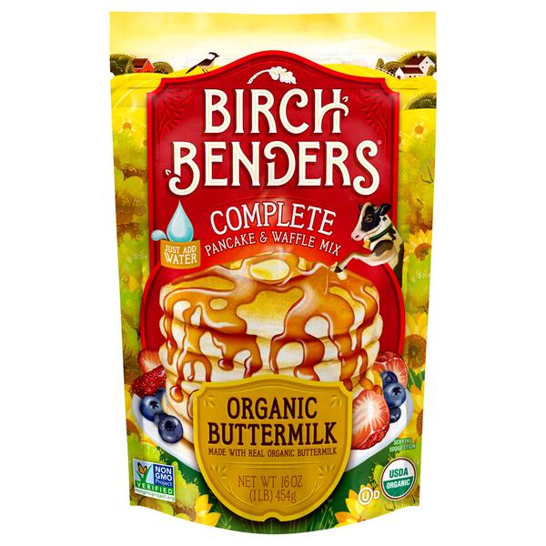 Birch Benders Organic Buttermilk Complete Pancake & Waffle Mix