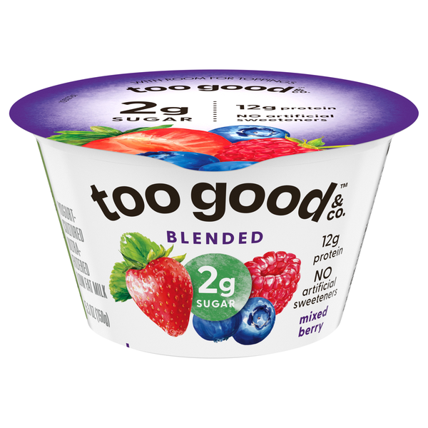 Too Good & Co. Blended Low Fat Mixed Berry Greek Yogurt Cup