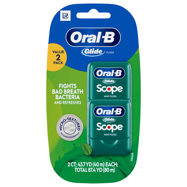 Oral-B Glide Scope Mint Dental Floss - 2 ct