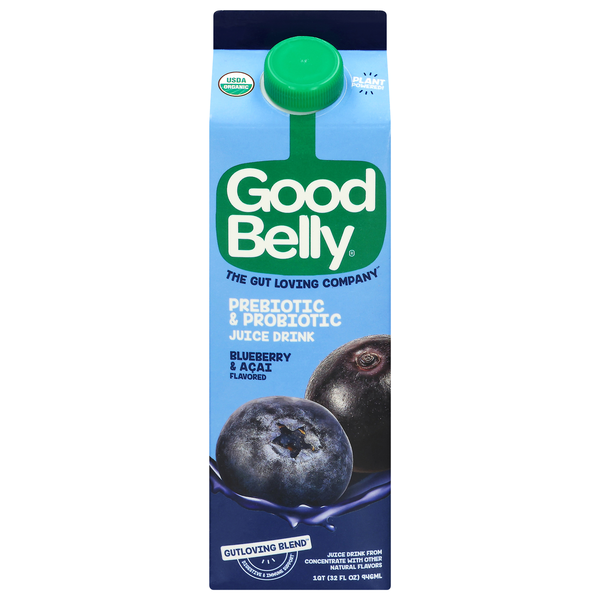 GoodBelly Probiotics Organic Blueberry Acai Juice Drink