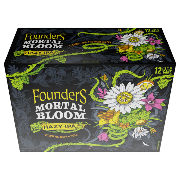 Founders Mortal Bloom Hazy IPA Beer - 12 pk
