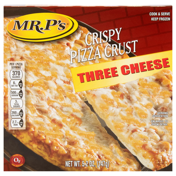 Mr. P's Crispy Crust Three Cheese Pizza Frozen