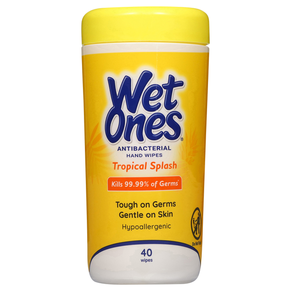 Wet Ones Tropical Splash Antibacterial Hand Wipes
