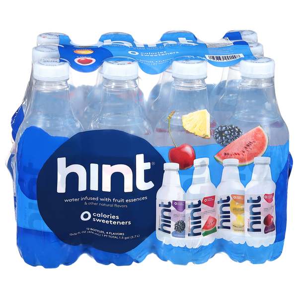 Hint Sugar Free Water Infused with Fruit Essences Variety Pack - 12 pk