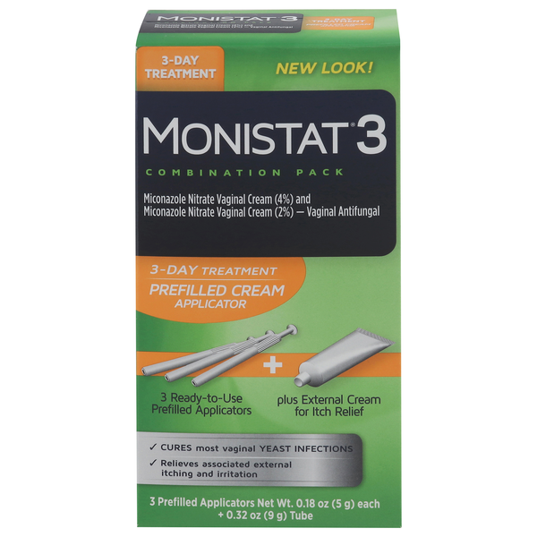 Monistat 3 Combination Pack 3-Day Treatment Antifungal Cream
