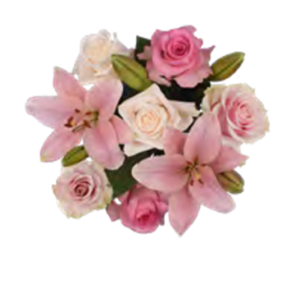 Giant Color Collection Calming Lily Rose Bouquet