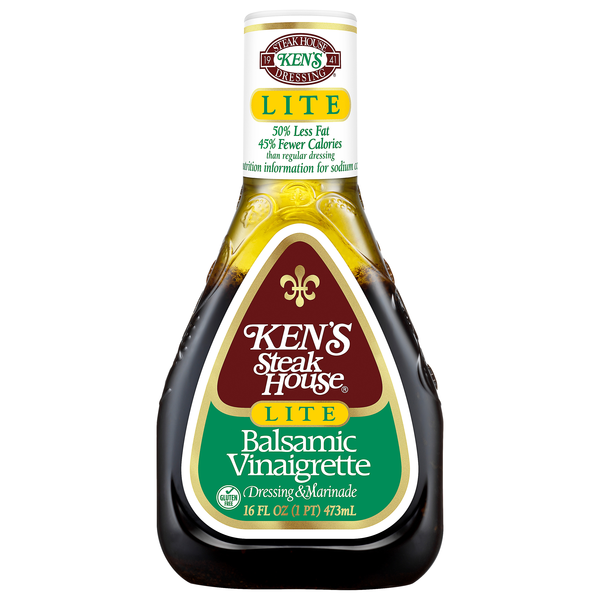 Save on Ken's Steak House Lite Balsamic Vinaigrette Salad Dressing