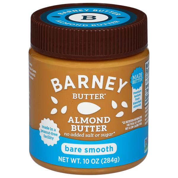 Barney No Added Sugar or Salt Bare Smooth Almond Butter