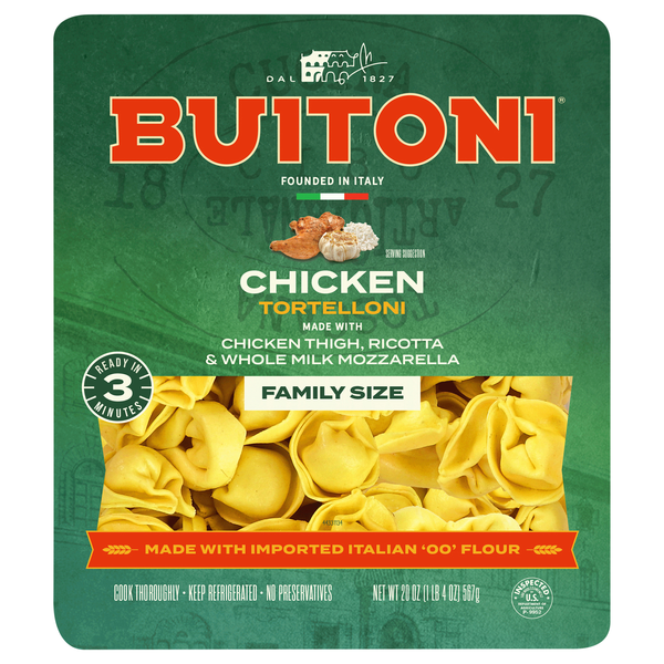 Buitoni Chicken Tortelloni Pasta Family Size Fresh