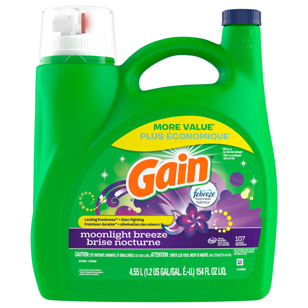 Gain + Aroma Boost Moonlight Breeze Mega Pack Liquid Laundry Detergent