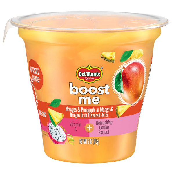 Save on Del Monte Boost Me Fruit Cup Mangos Pineapple in Mango & Dragon