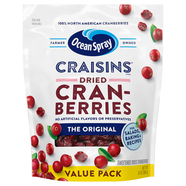 Ocean Spray Craisins Original Dried Fruit Cranberries