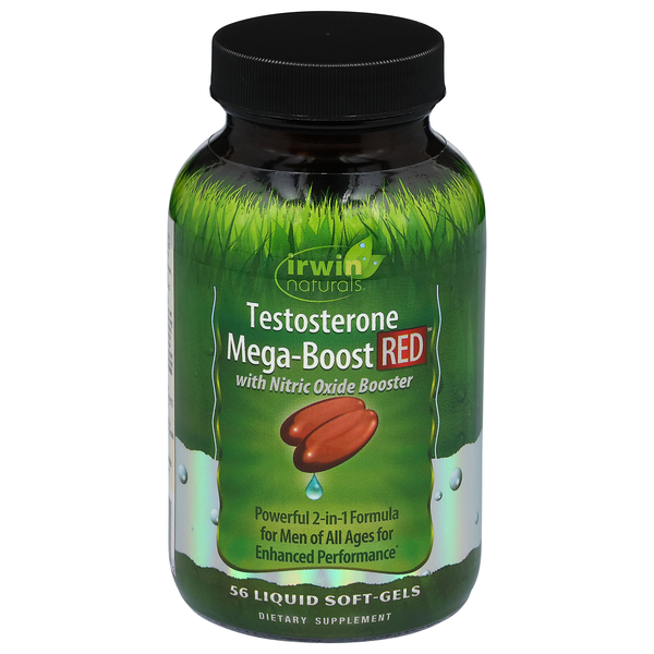 Irwin Naturals Testosterone Mega-Boost Red Liquid Soft-Gels