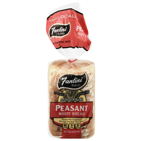 Fantini Peasant White Sliced Bread Loaf