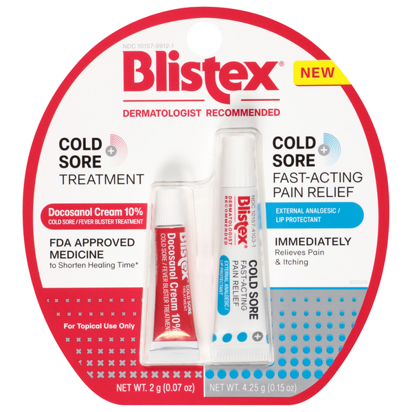 Blistex Cold Sore Pain Relief & Treament - 2 ct