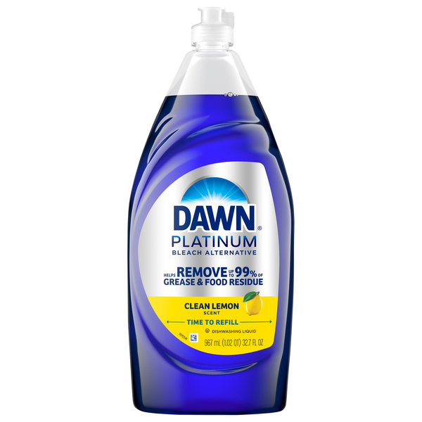 Dawn Platinum Bleach Alternative Clean Lemon Scent Liquid Dish Soap