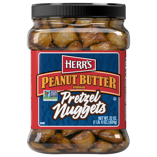 Herr's Peanut Butter Filled Pretzel Nuggets
