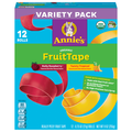 Annie's Organic Rolly Raspberry & Twisty Tropical Fruit Tape - 12 ct