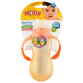 Nuby 11 oz Orange Non-Drip Standard Neck Bottle 3m+