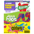 Fruit By The Foot Fruit Gushers & Roll-Ups Variety Pack - 16 ct