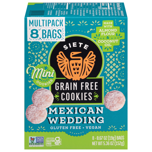 Siete Grain & Gluten Free Mexican Wedding Cookies - 8 ct