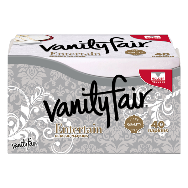 Vanity Fair Entertain Classic Napkins 3-Ply with Dispenser