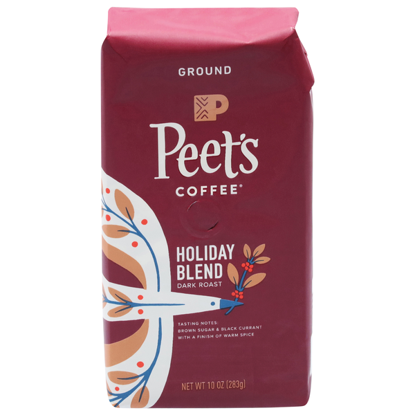 Save on Peet's Holiday Blend Dark Roast Coffee (Ground) Order Online
