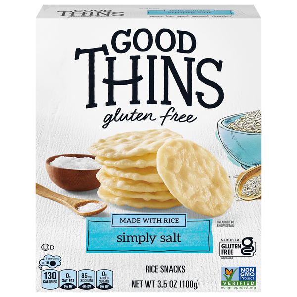 Good Thins Gluten Free Simply Salt Rice Crackers