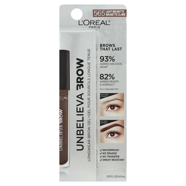 L'Oreal UnbelievaBrow Longwear Brow Gel Light Brunette 565