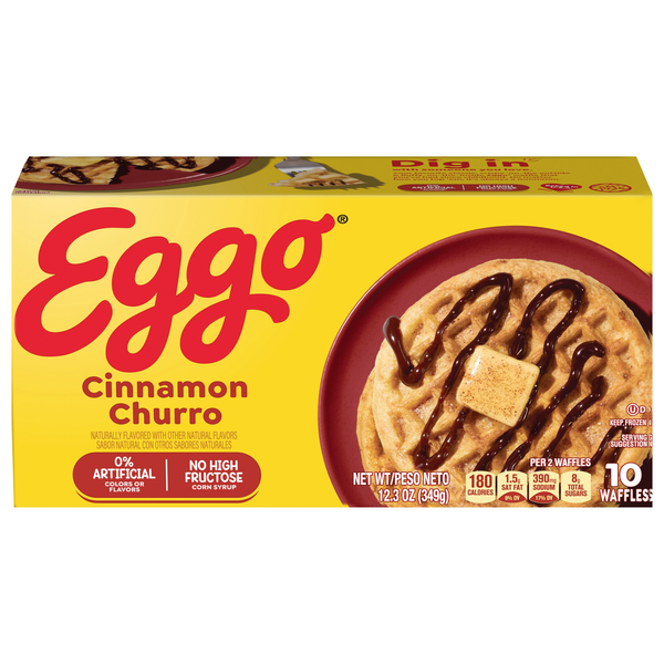 Eggo Cinnamon Churro Flavor Waffles - 10 ct