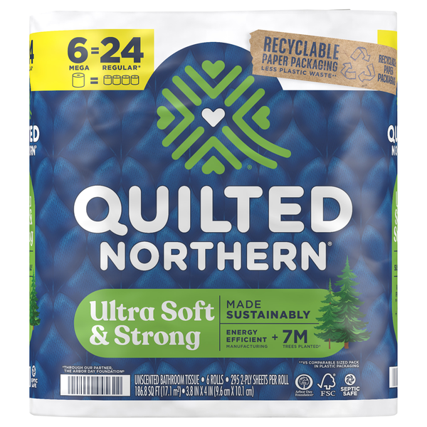 Quilted Northern Soft & Strong Mega Roll 2-Ply Toilet Paper Unscented
