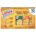 Lance Captain's Wafers Variety Pack Sandwich Crackers - 10 ct