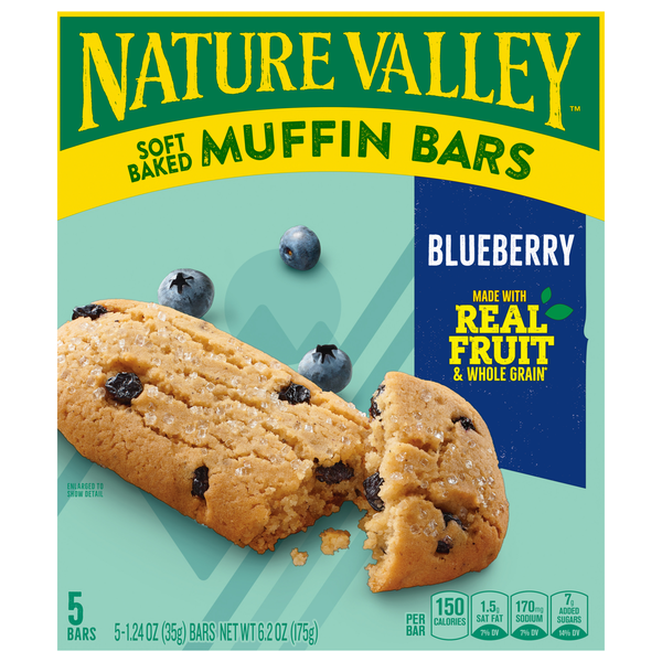 Nature Valley Blueberry Soft Baked Muffin Bars - 5 ct