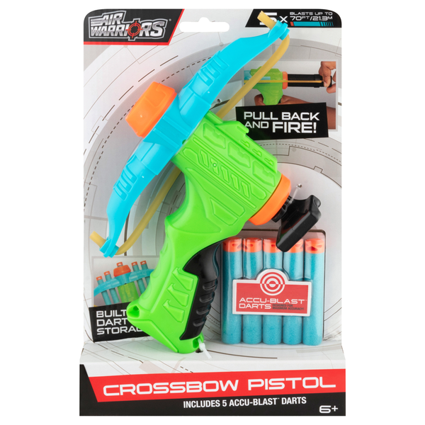 Air Warriors Accu-Blast Darts Crossbow Pistol Ages 6+