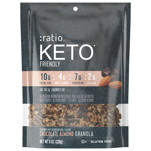 Save on Ratio Keto Friendly Granola Chocolate Almond Gluten Free Order