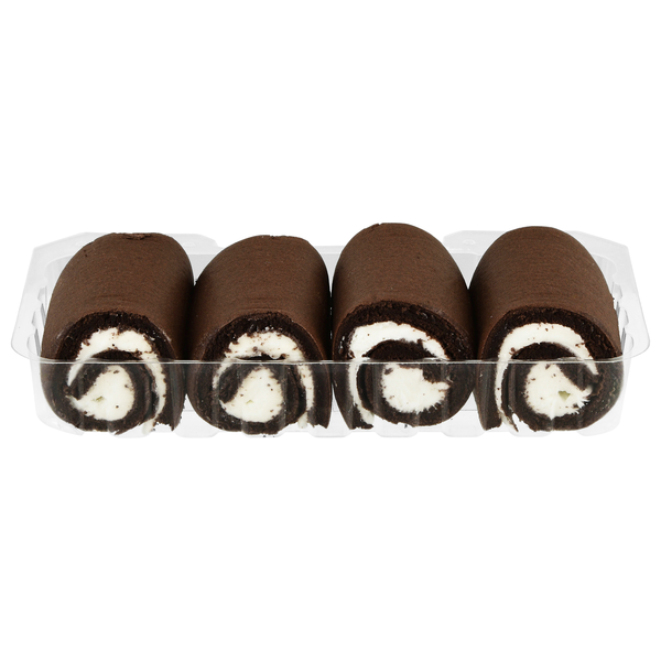Hannaford Bakery Jr Chocolate Swiss Rolls - 4 ct