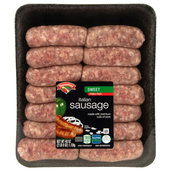 Hannaford Sweet Italian Sausage - 14 ct Fresh