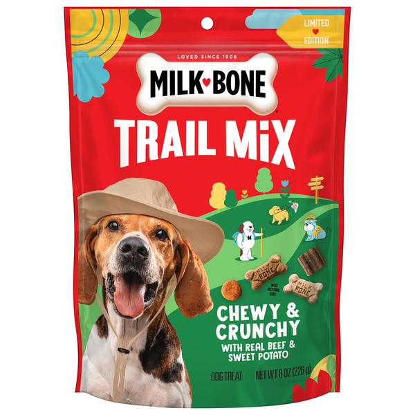 Milk-Bone Trail Mix Real Beef & Sweet Potato Crunchy & Chewy Dog Treats