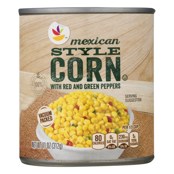 Giant Mexican Style Corn with Red & Green Peppers