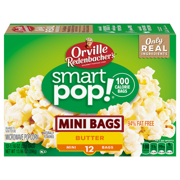 Orville Redenbacher's SmartPop! Butter Mini Bags Microwave Popcorn - 12 ct