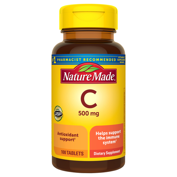 Nature Made Vitamin C 500 mg Dietary Supplement Caplets