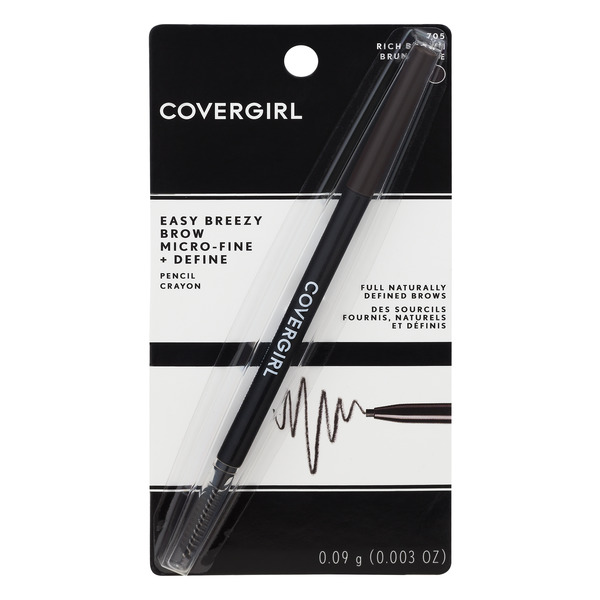 CoverGirl Easy Breezy Brow Micro-Fine + Define Pencil Rich Brown 705