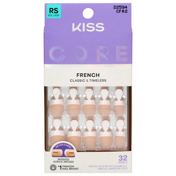 Kiss Core Magnetic French Nails Real Short Length If You Dare