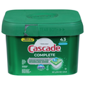 Cascade Complete Dawn Fresh Scent Dishwasher Detergent ActionPacs - 43 ct