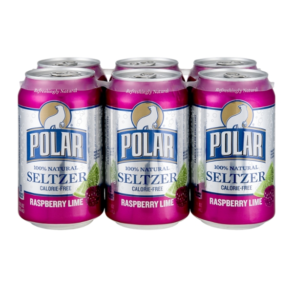 Save on Polar Raspberry Lime Seltzer Water 6 pk Order Online Delivery
