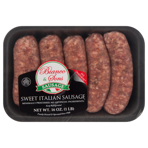 Bianco & Sons Sweet Italian Sausage - 5 ct